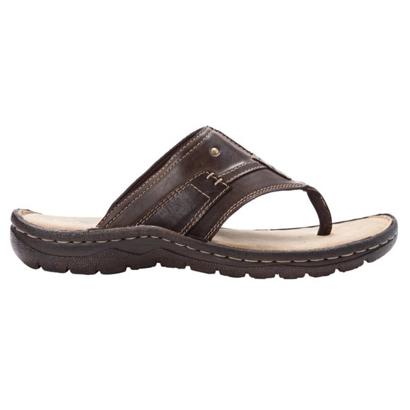 New Mens Propet JONAS coffee sandal - Picture 4 of 6